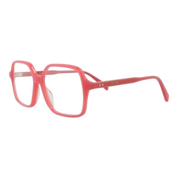 Celine Womens Square/Rectangle Red Red Transparent Fashion Designer Eyewear - Picture 1 of 4